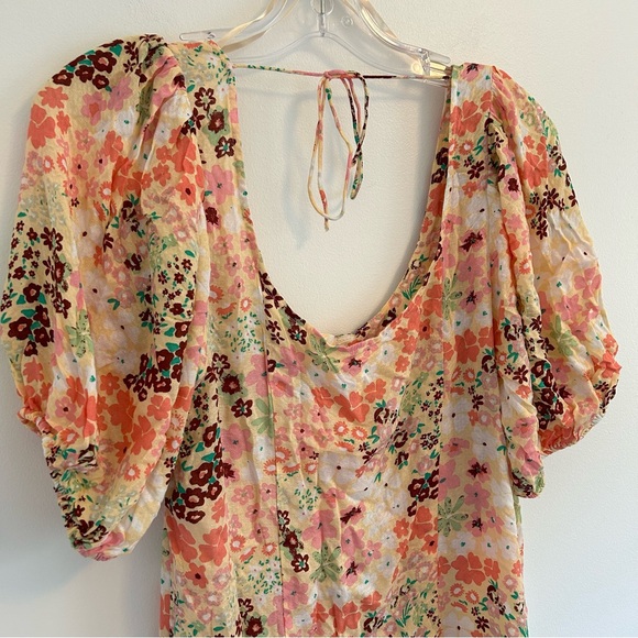 (SOLD) FREE PEOPLE NWT Callie Floral Sheer Tunic Size Large - Picture 10 of 15